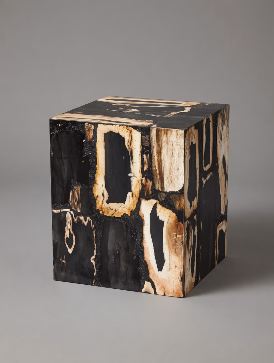 Ancient Stone Chair - Handcrafted Square Honed Finish