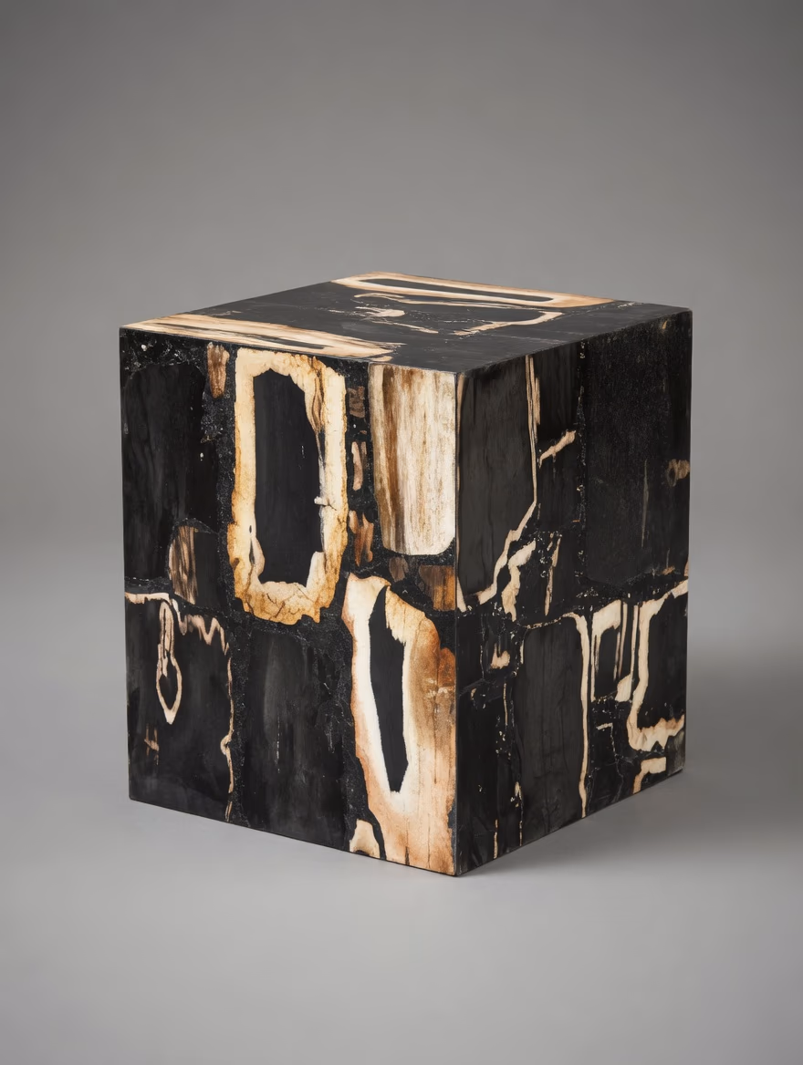 Ancient Stone Chair - Handcrafted Square Honed Finish — view 2