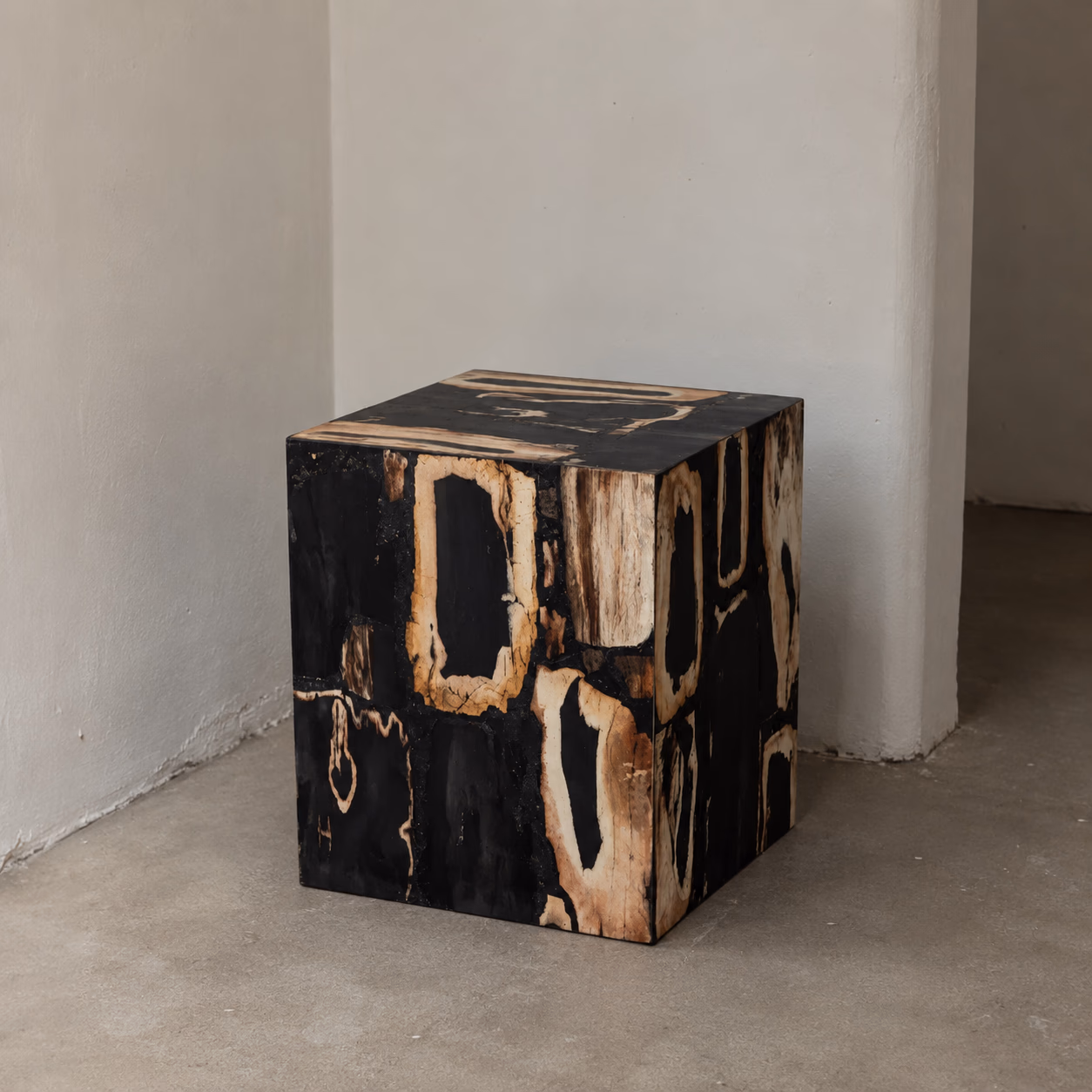 Ancient Stone Chair - Handcrafted Square Honed Finish — view 3