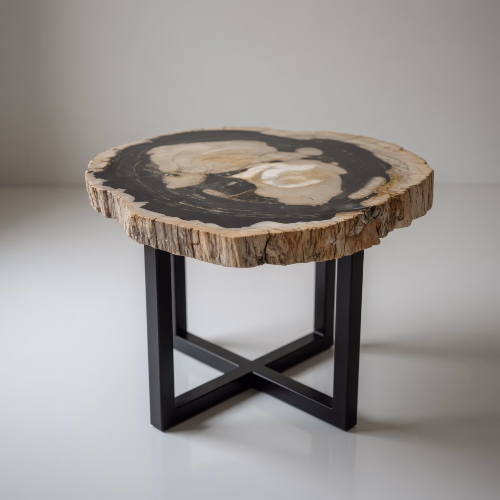 Ancient Stone Coffee Table - Handcrafted Natural Honed With Raw Edge Finish — view 3
