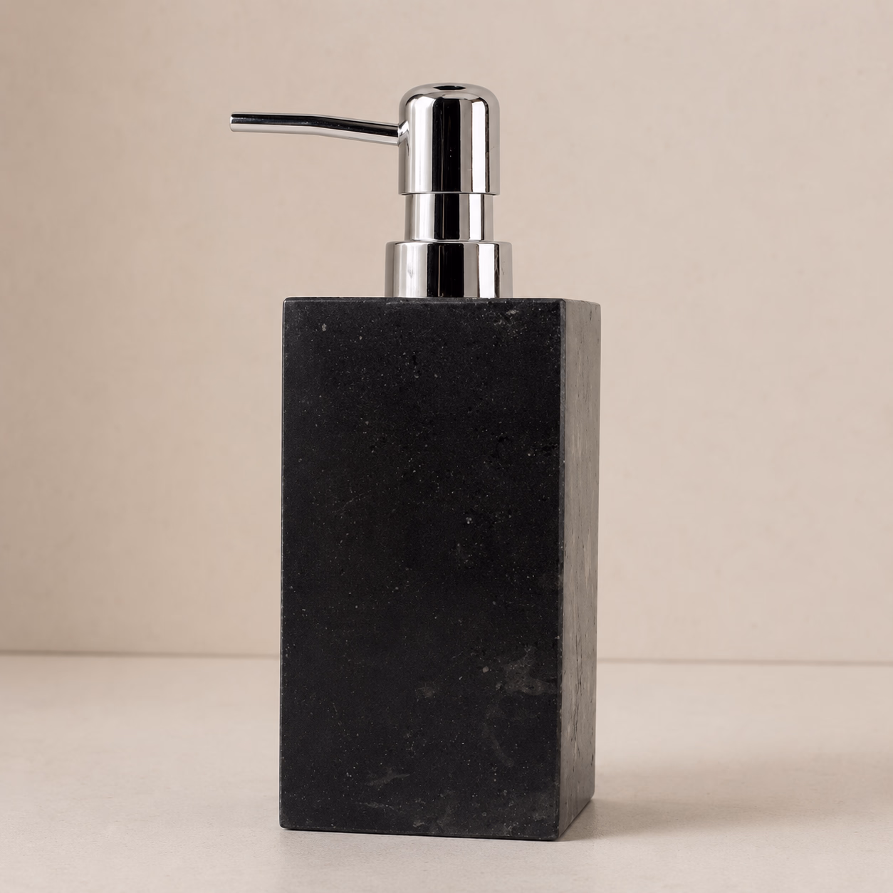 Marble Stone Pump Bottle - Handcrafted Rectangular Polished Finish