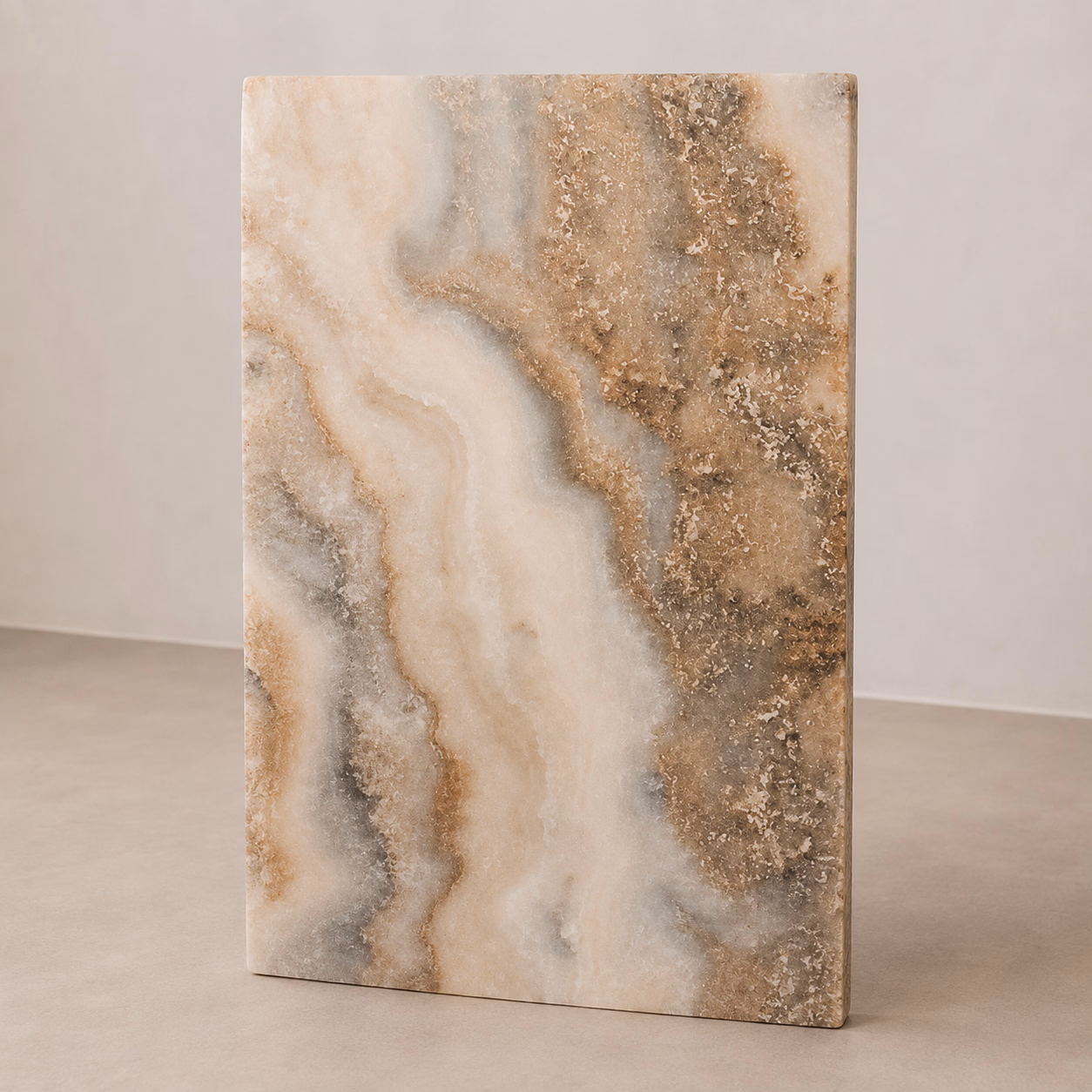Onyx Stone Top Table - Handcrafted Slab