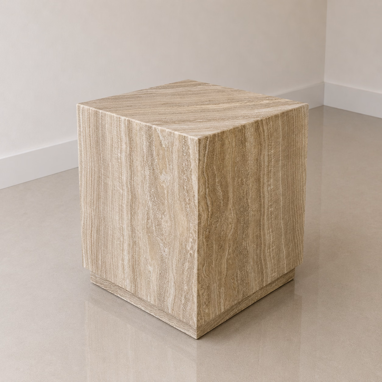 Onyx Stone Side Table - Handcrafted Square
