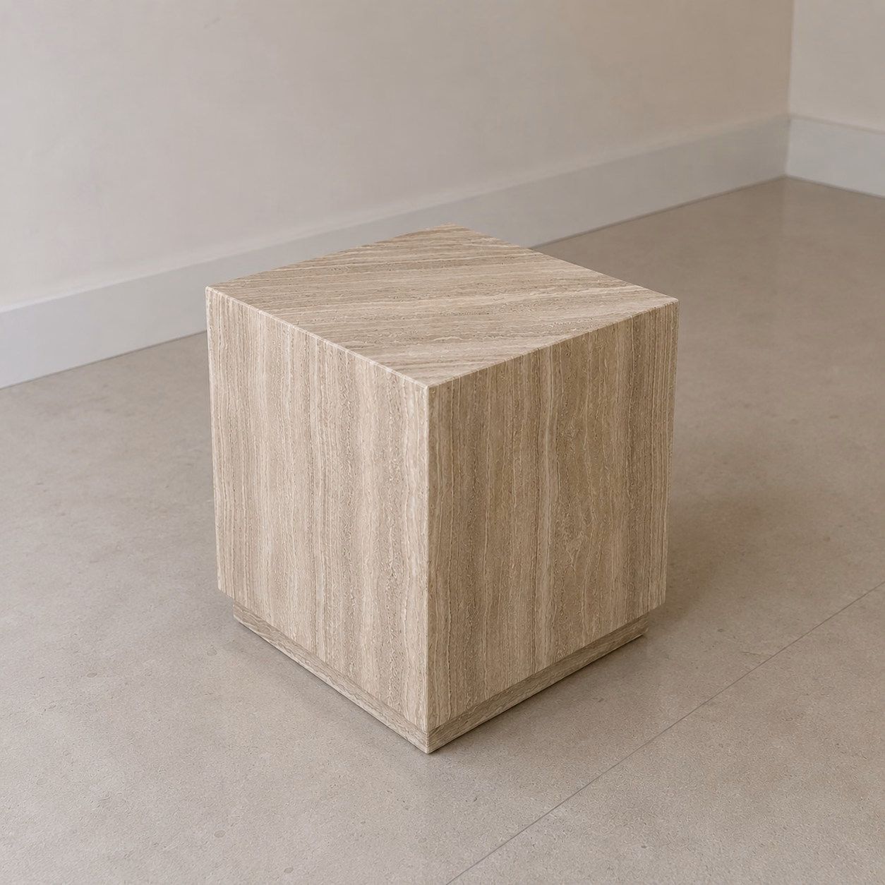 Onyx Stone Side Table - Handcrafted Square — view 3