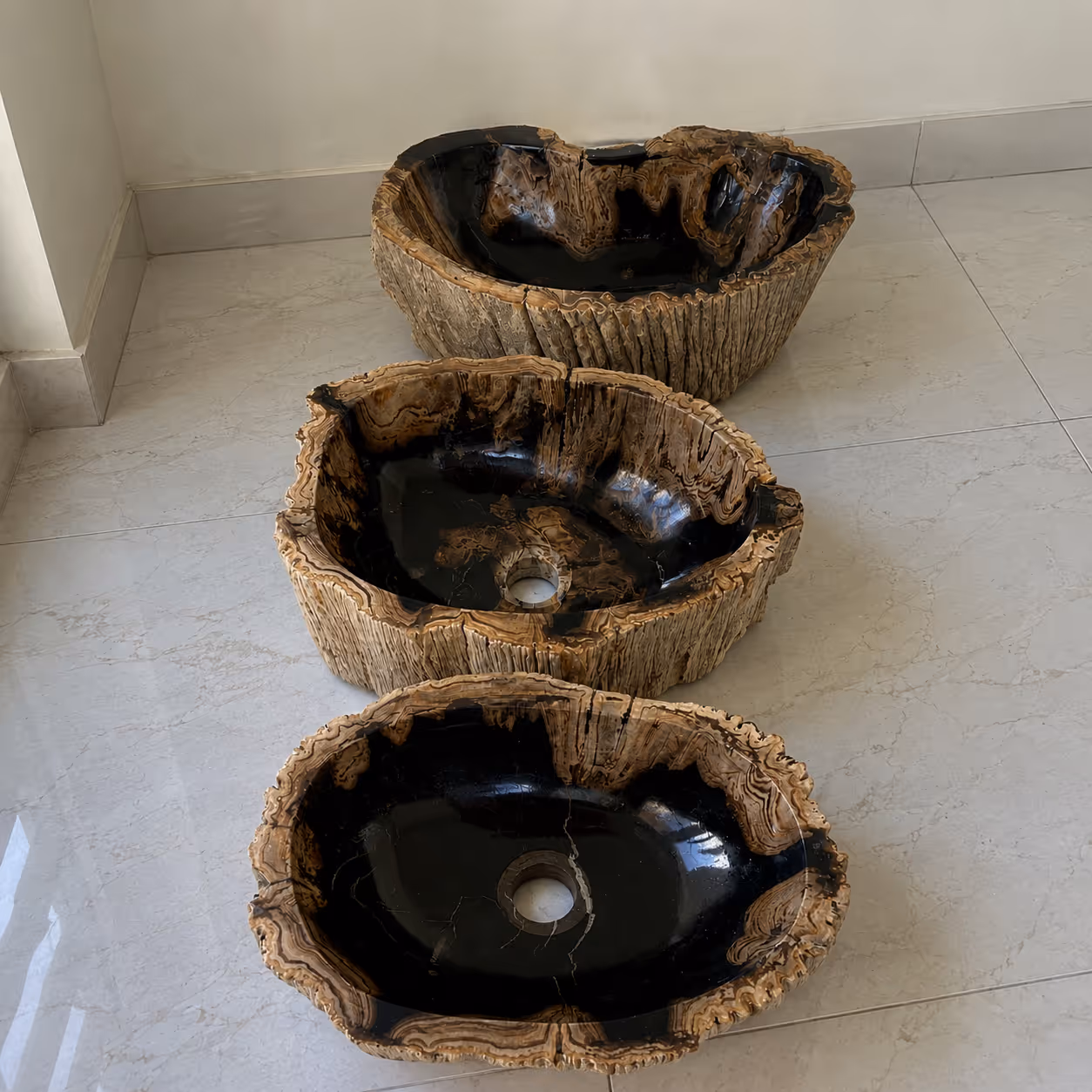 Ancient Stone Sink - Handcrafted Raw Edge