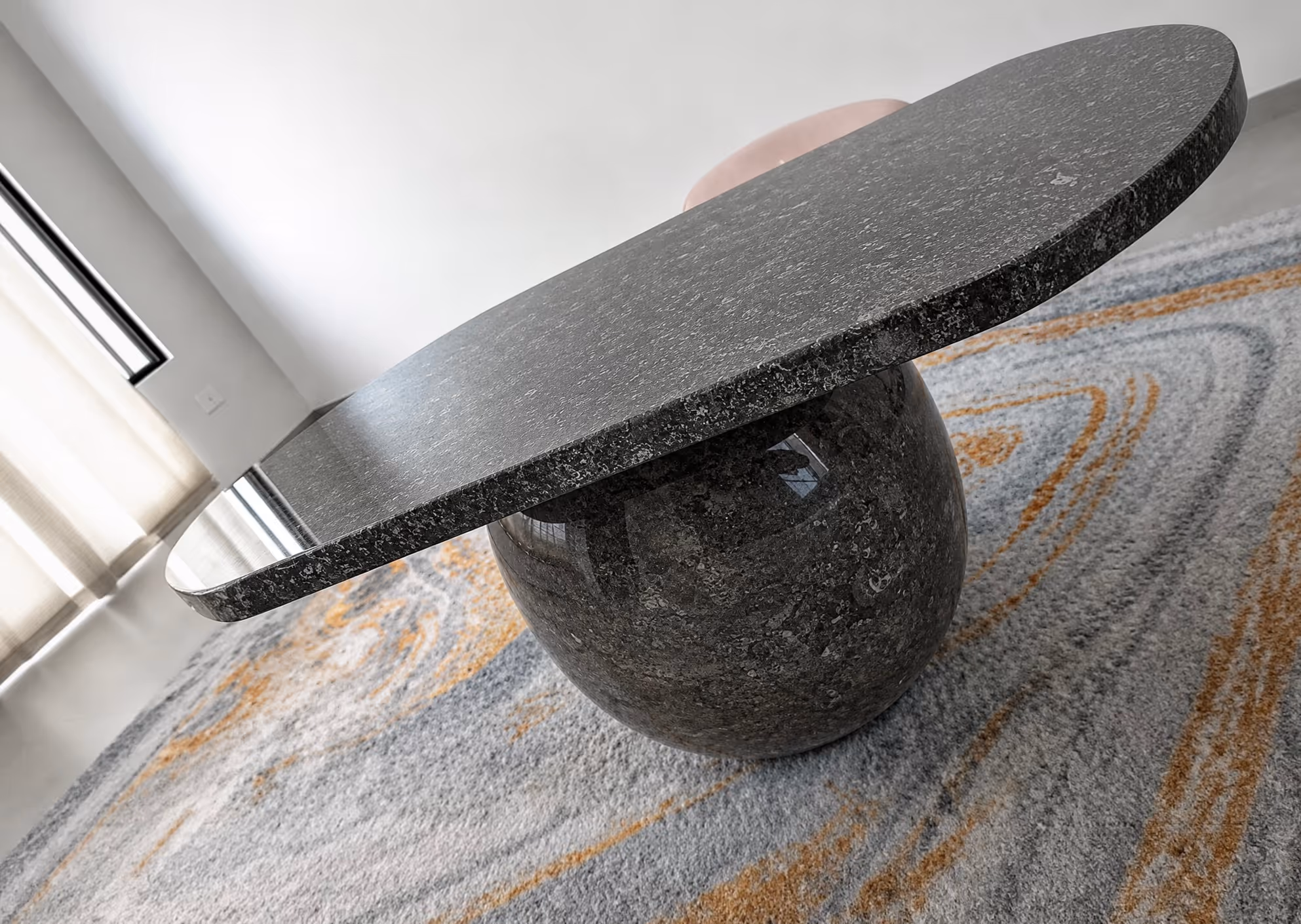 Marble Stone Dining Table - Handcrafted Rectangular