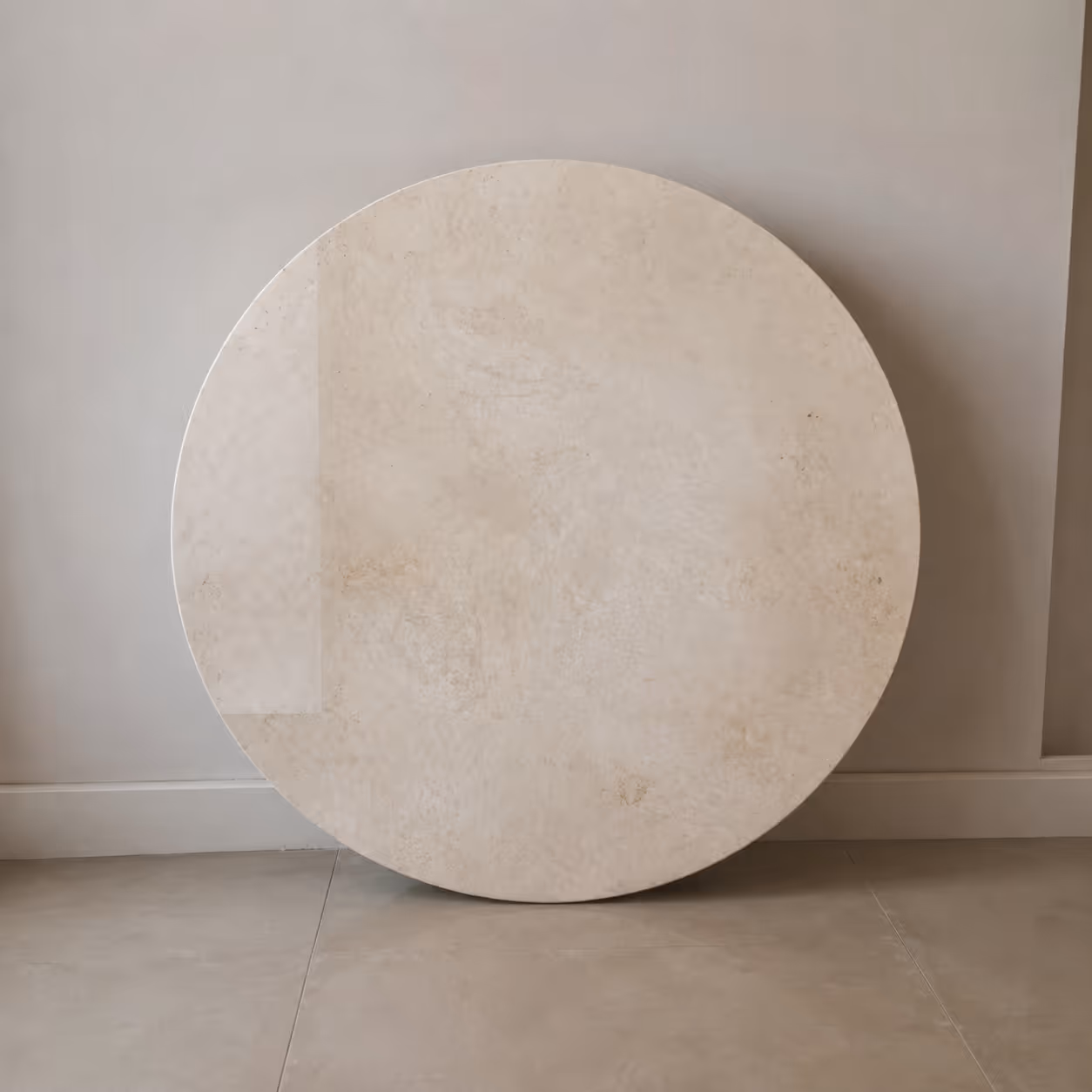 Marble Stone Top Table - Handcrafted Round